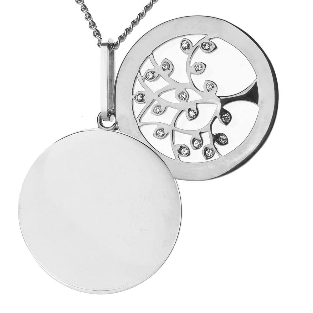 Halskette mit Gravur "Familie" für eine Bildgravur mit Wunschtext