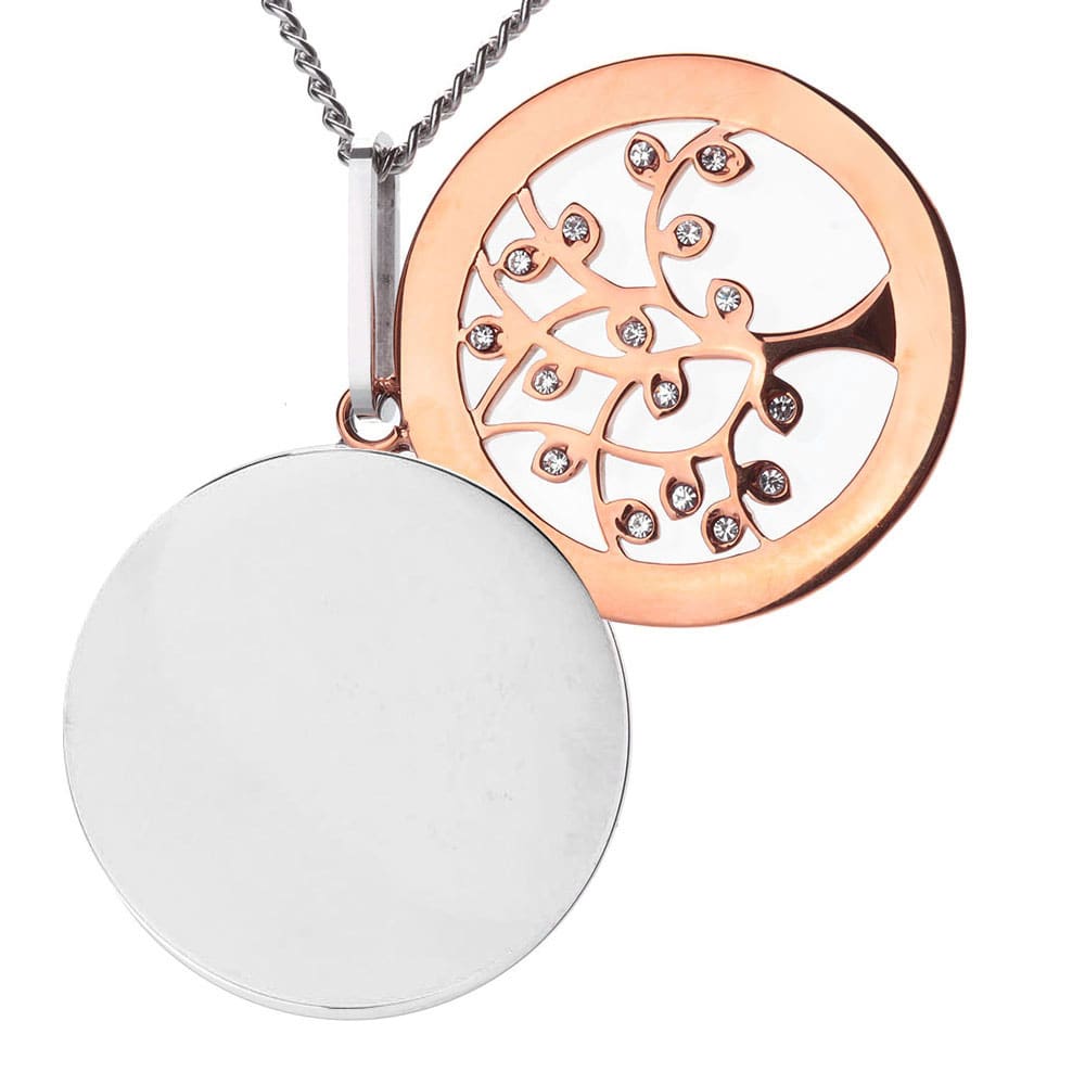 Halskette mit Gravur "Familie" für eine Bildgravur mit Wunschtext