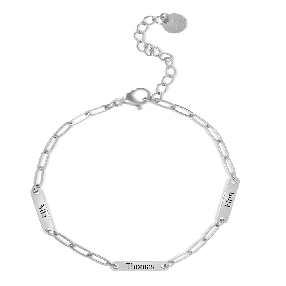 Für Damen: Venezianisches Gravur-Armband "3 Namen"