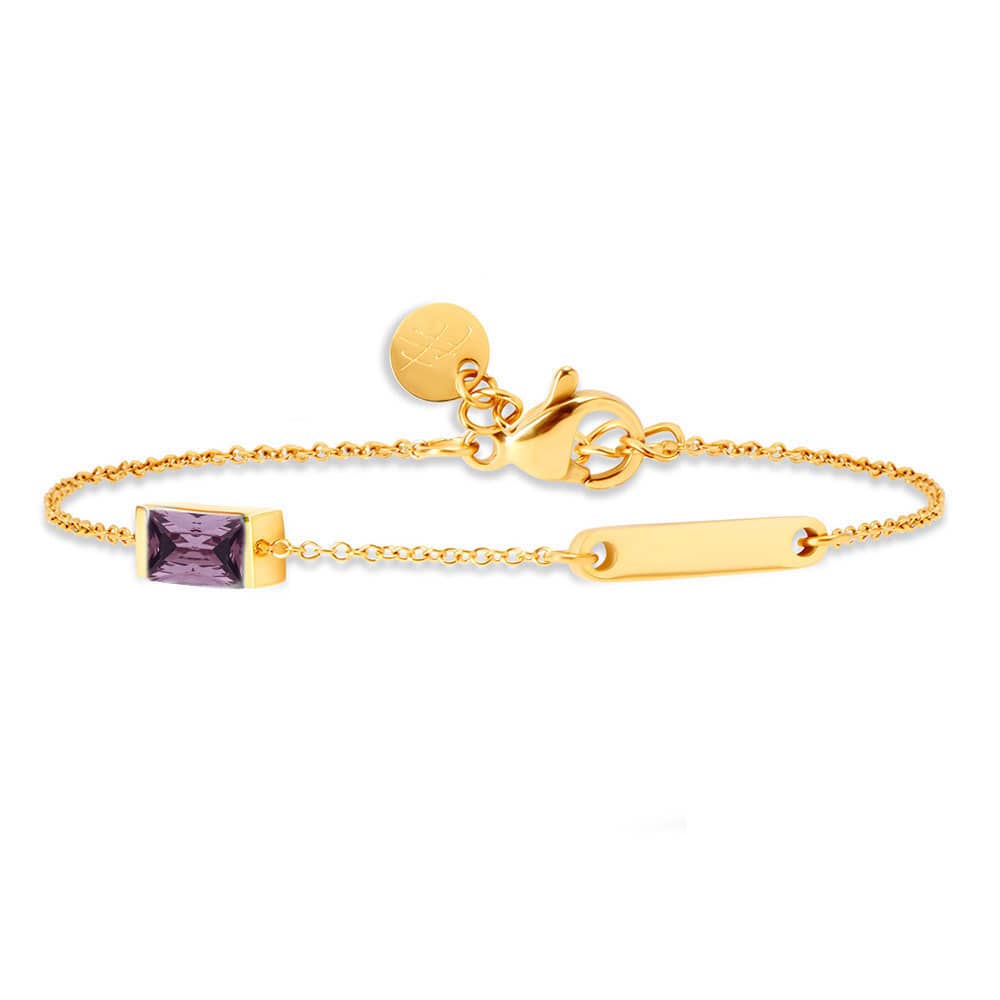 Gravur-Armband mit Geburtsstein | Dein Armband für Deinen Geburtsmonat