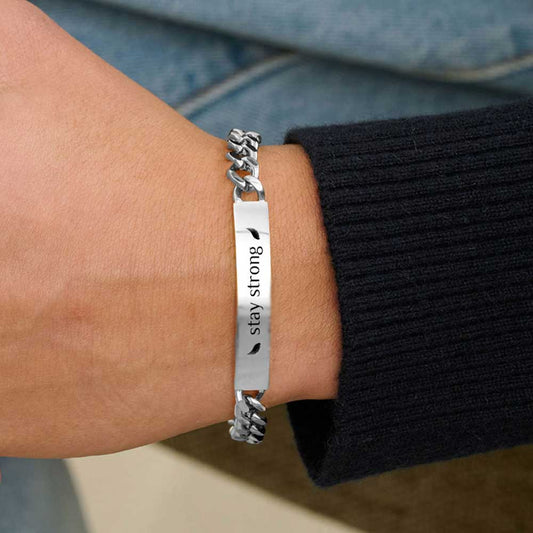 Restware - Für Herren: Gravur-Panzerketten-Armband