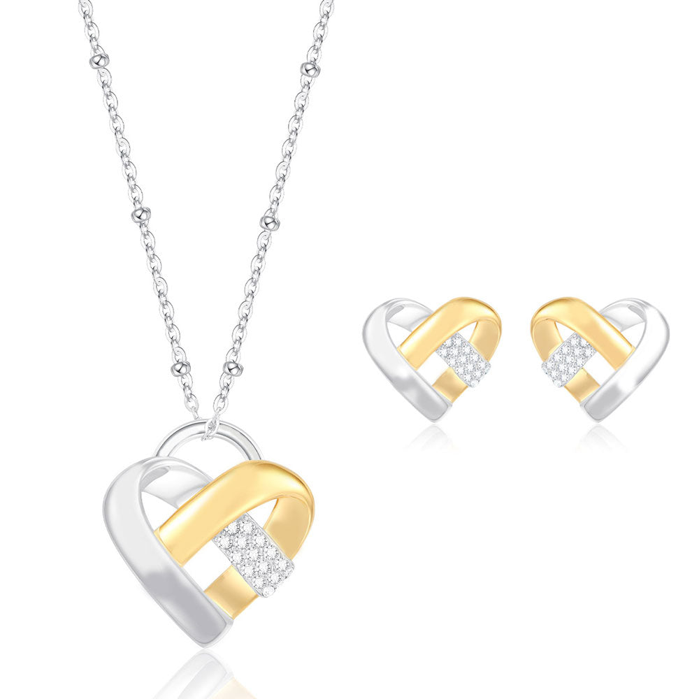 Herz-Schmuck-Set mit Gravur