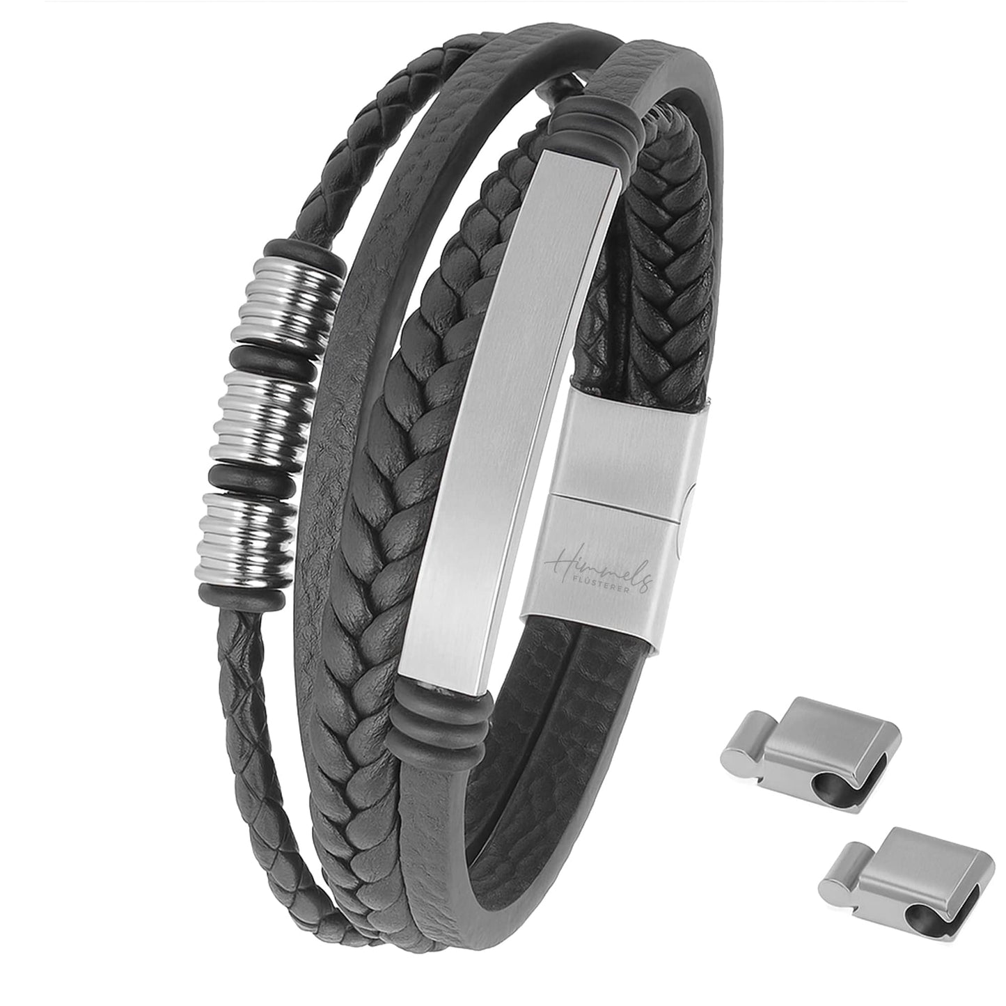 Für Herren: Leder Gravur-Armband Nr. 6