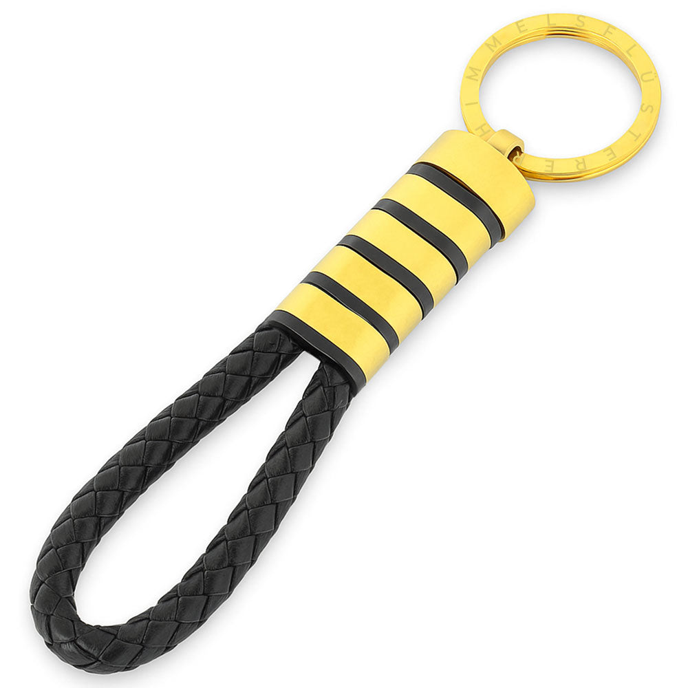 Für Herren: Leder Gravur-Schlüsselanhänger "Papa & Wir" für 4 Gravuren