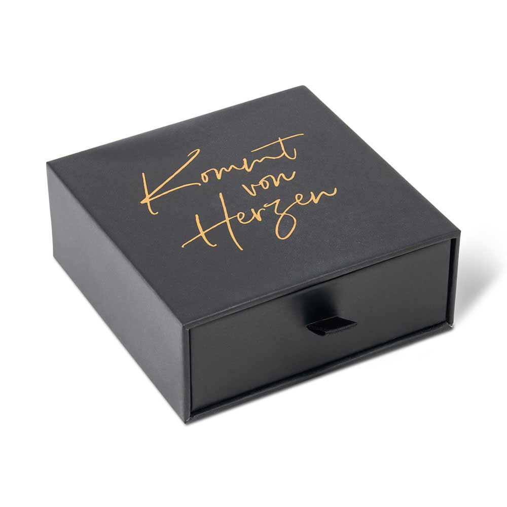 Schwarze Schmuckbox für Herrenschmuck