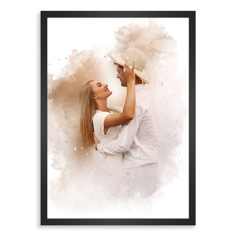 Kunstdruck-Poster Nr. 8 "Aquarell" als personalisiertes Geschenk mit deinem eigenem Foto | Handgefertigt in Bayern | DIN A4