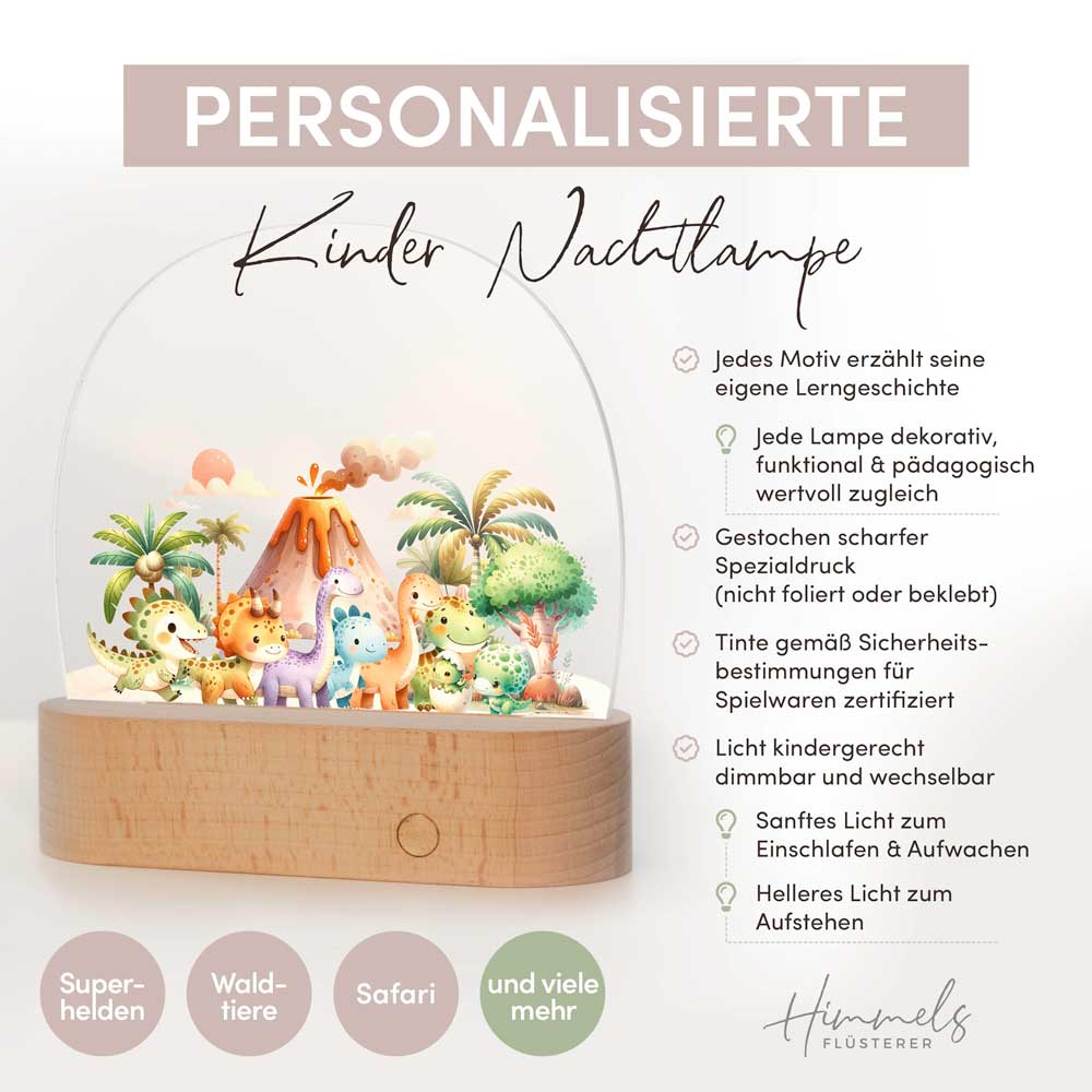 Personalisierte Nachtlampe als Geschenk für Kinder | Nachtlicht mit Namen