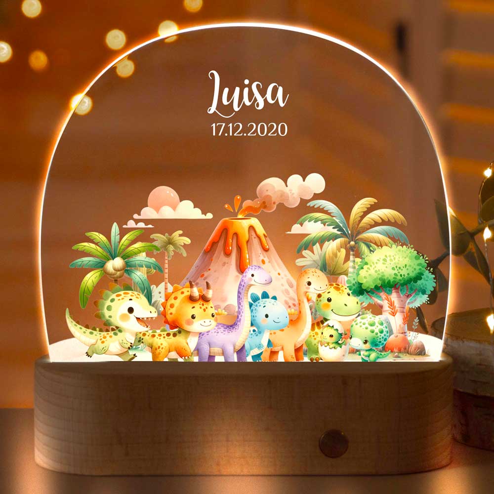 Personalisierte Nachtlampe als Geschenk für Kinder | Nachtlicht mit Namen