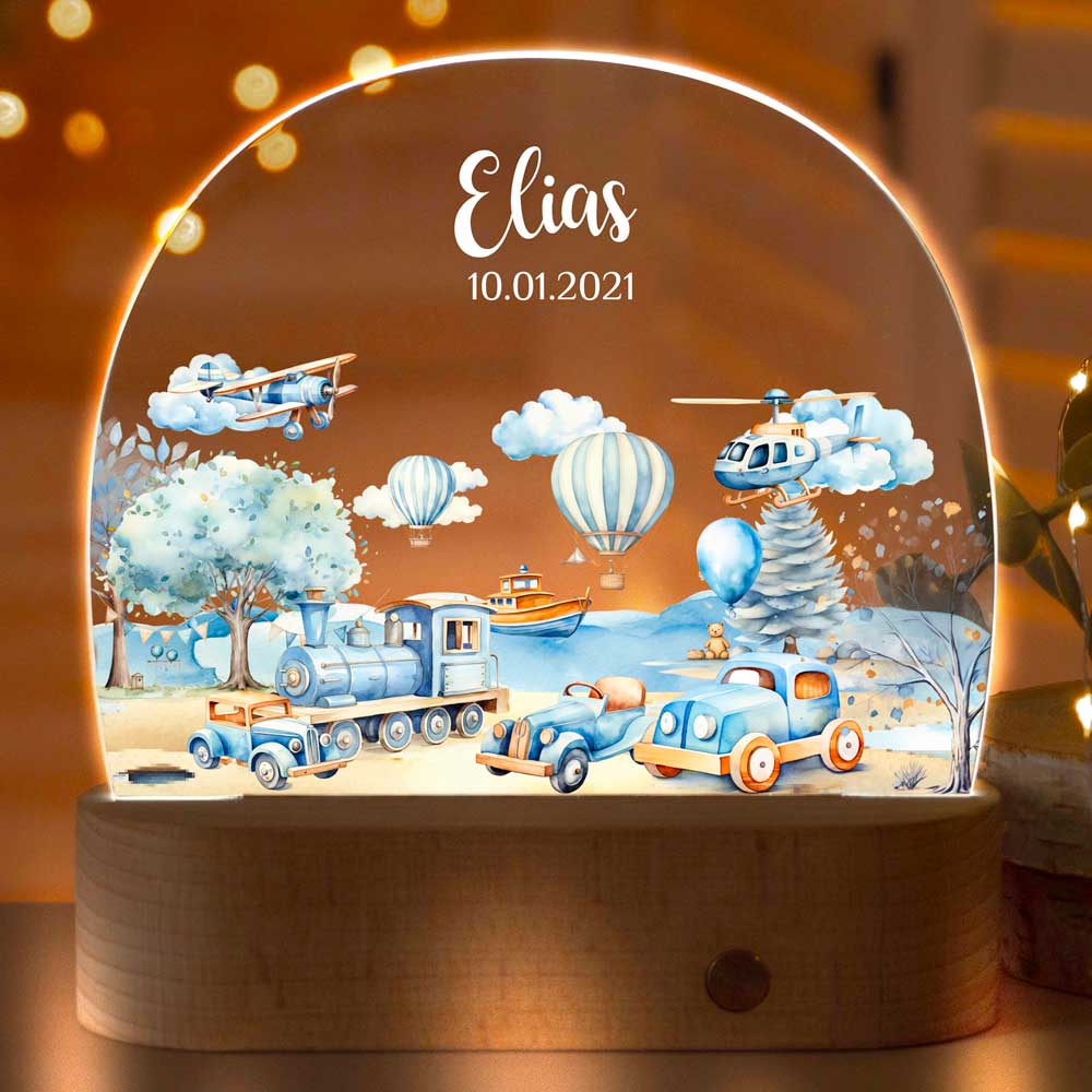 Personalisierte Nachtlampe als Geschenk für Kinder | Nachtlicht mit Namen