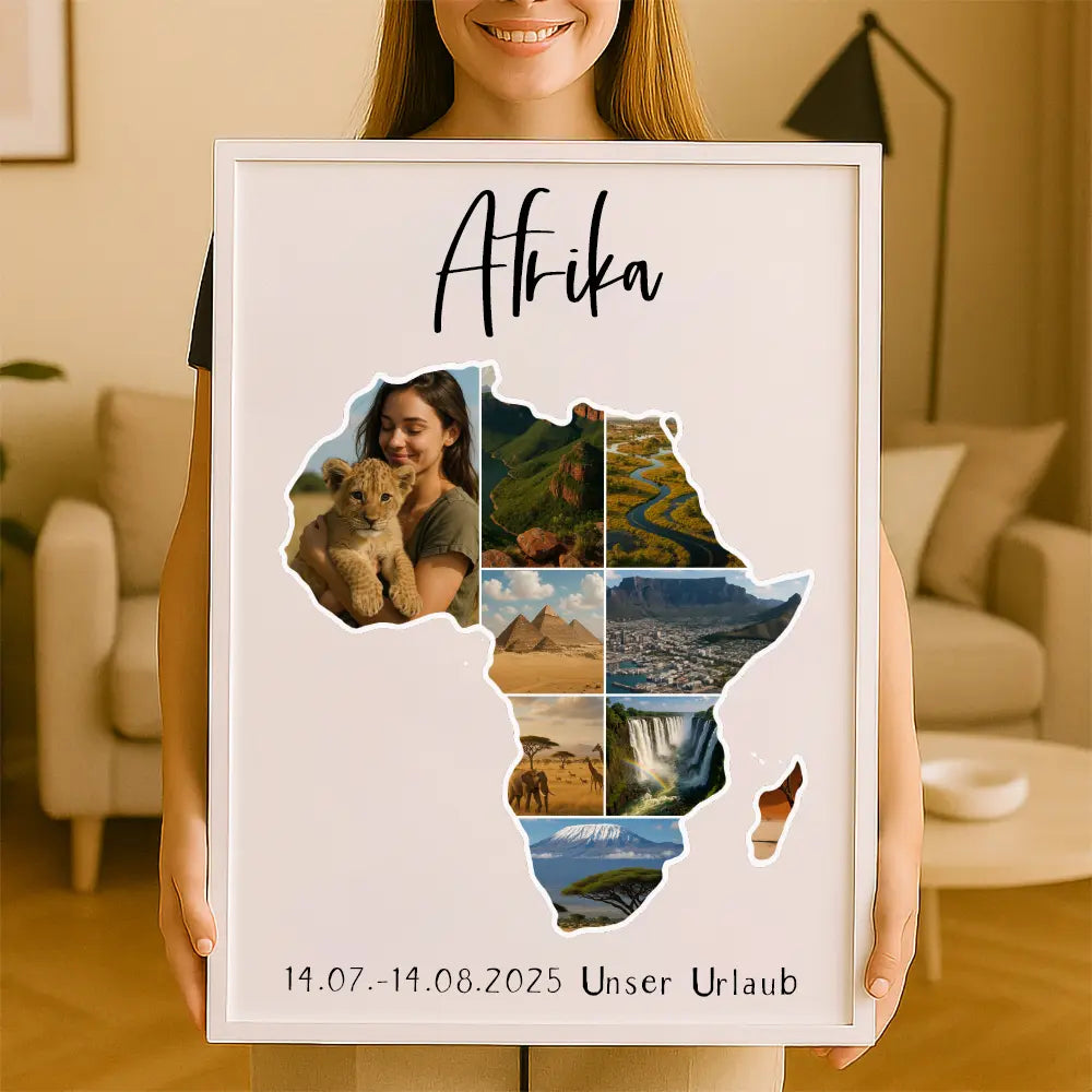 Personalisiertes Wandbild "Unser Urlaub"