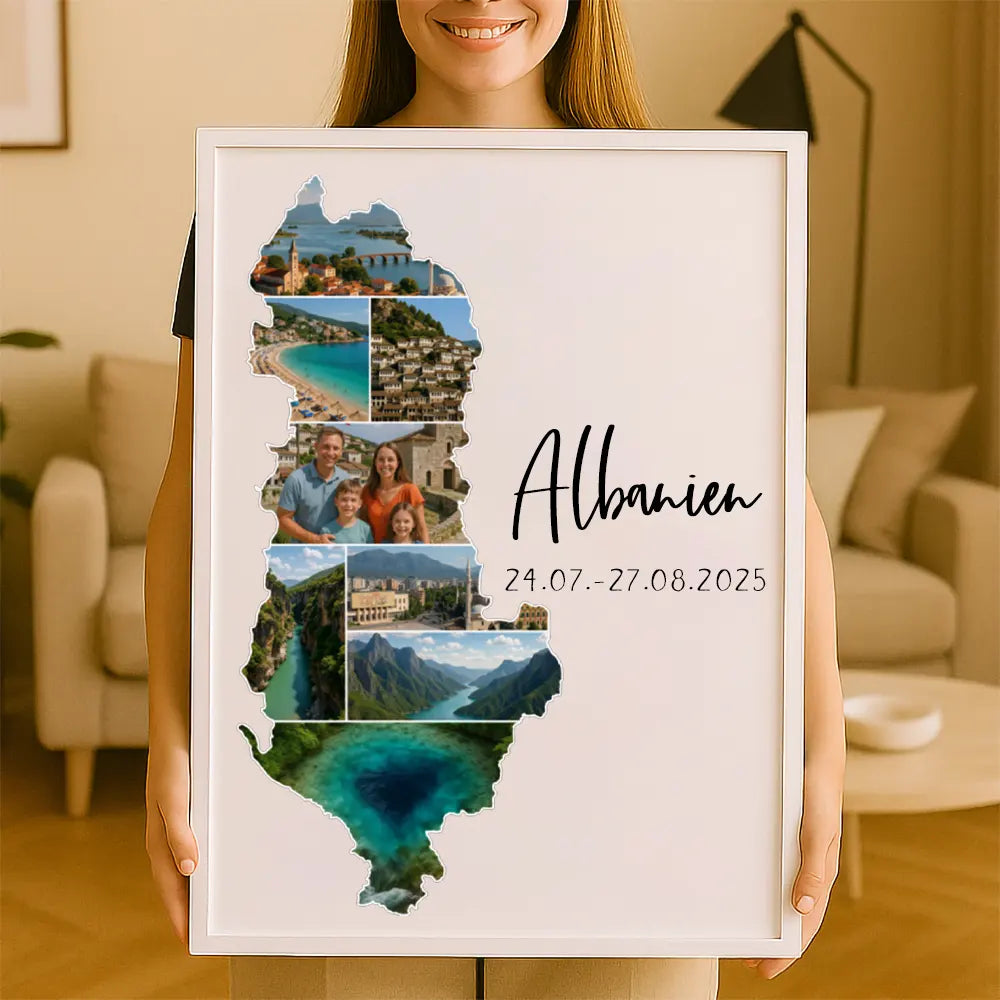 Personalisiertes Wandbild "Unser Urlaub"