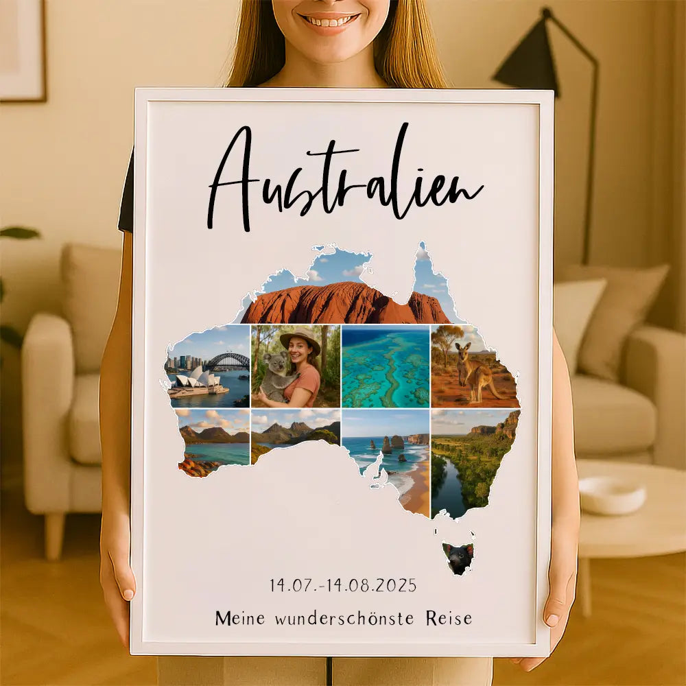 Personalisiertes Wandbild "Unser Urlaub"