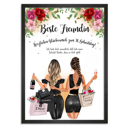 Personalisiertes Poster "Auf uns!"