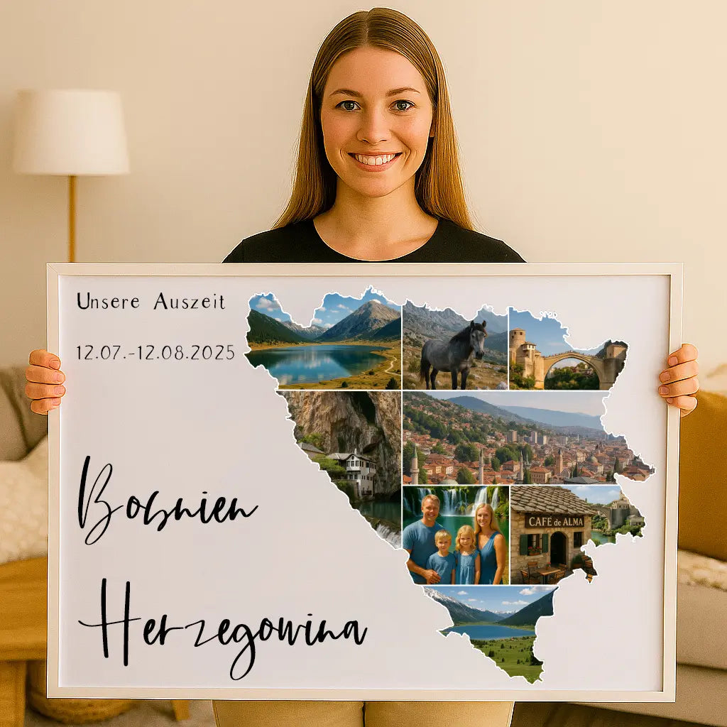 Personalisiertes Wandbild "Unser Urlaub"