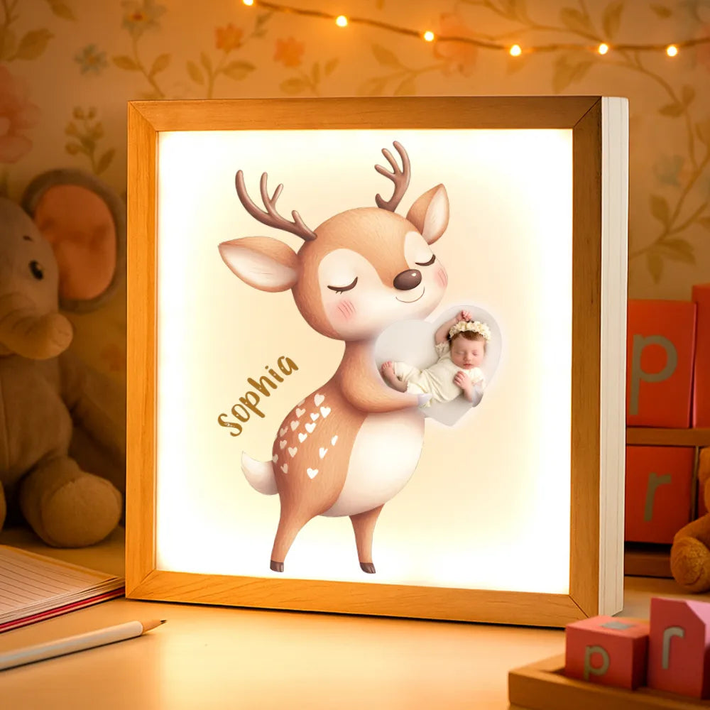 Beleuchteter Bilderrahmen inkl. personalisiertem Bild "Mein Lieblingstier"
