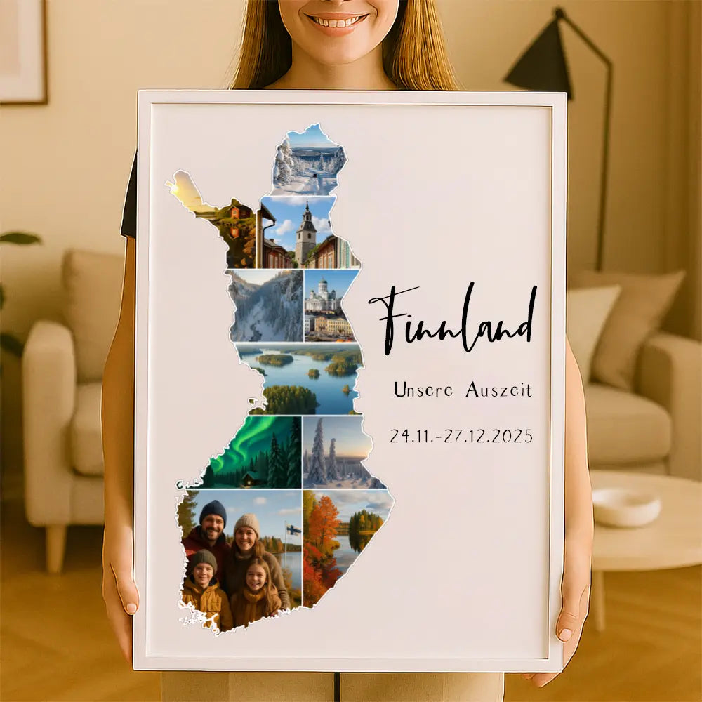 Personalisiertes Wandbild "Unser Urlaub"