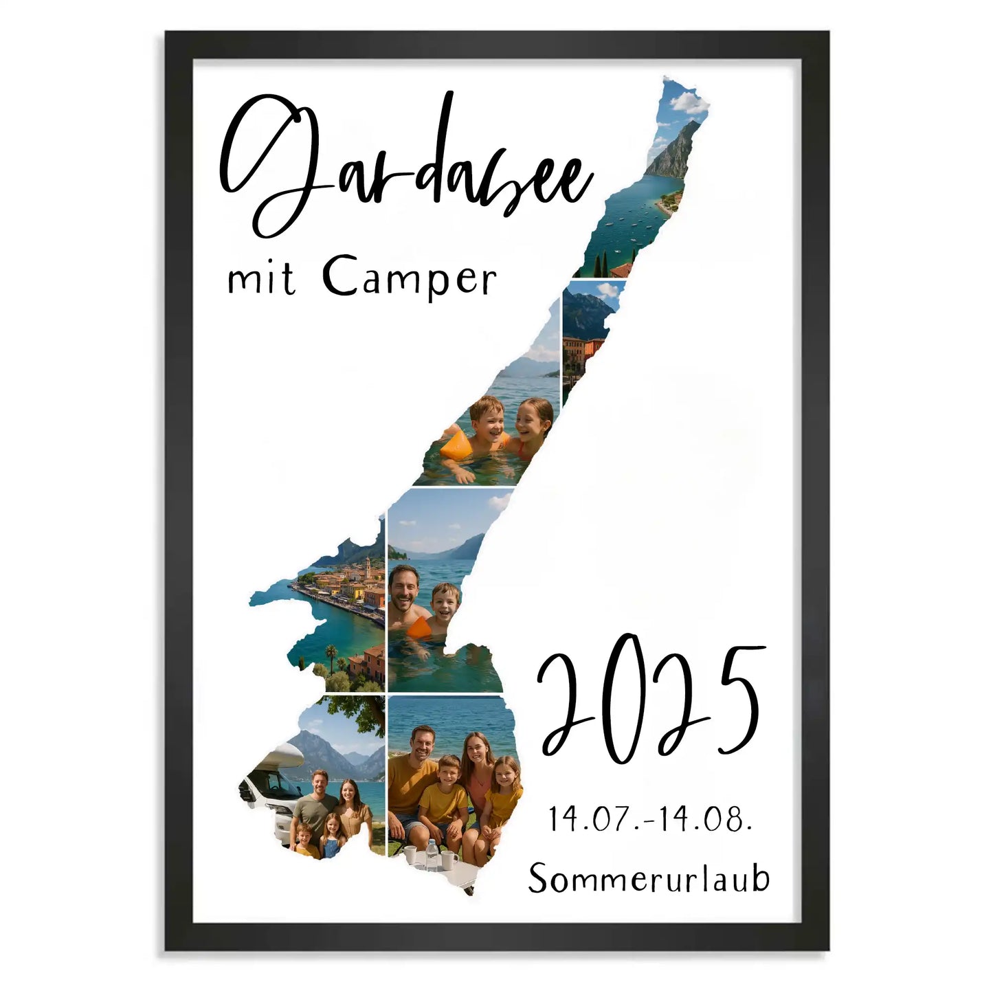 Personalisiertes Poster "Unser Urlaub"