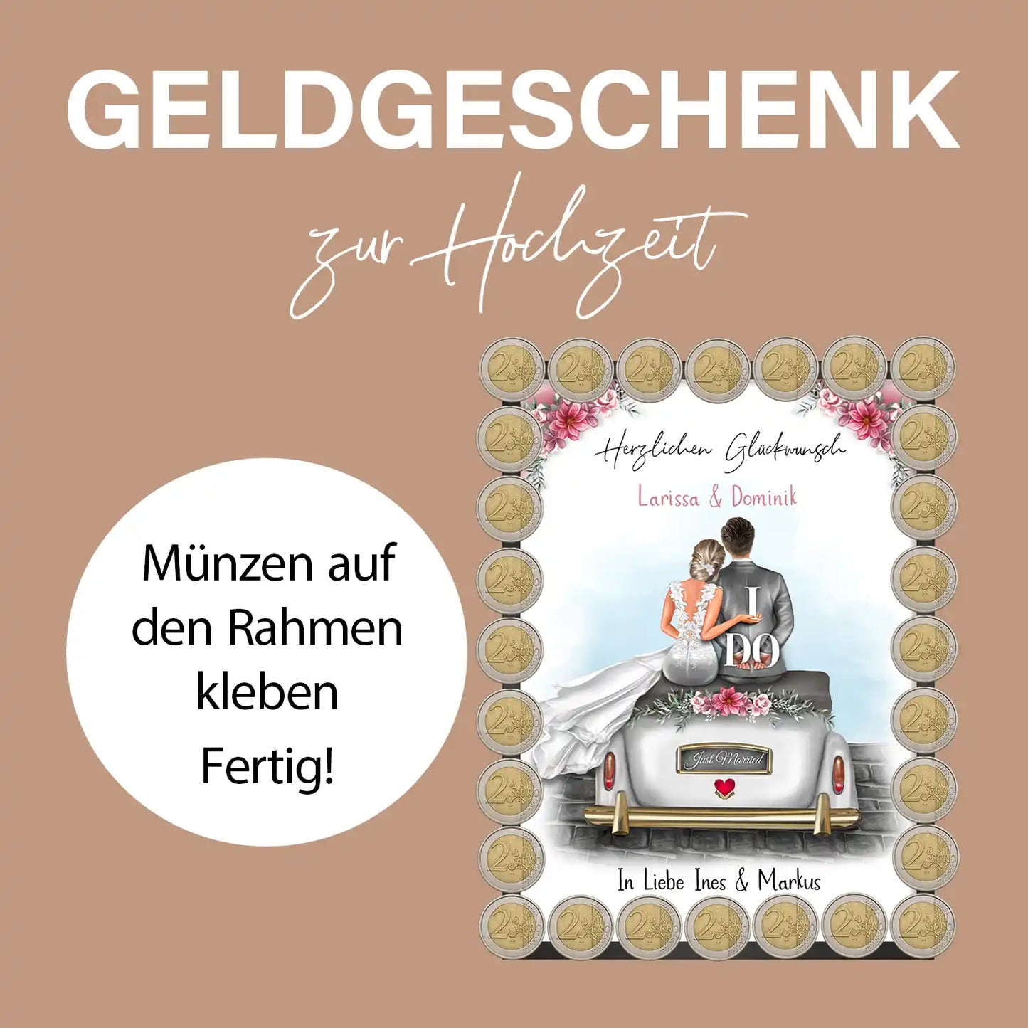 Personalisiertes Poster "Brautpaar #1"