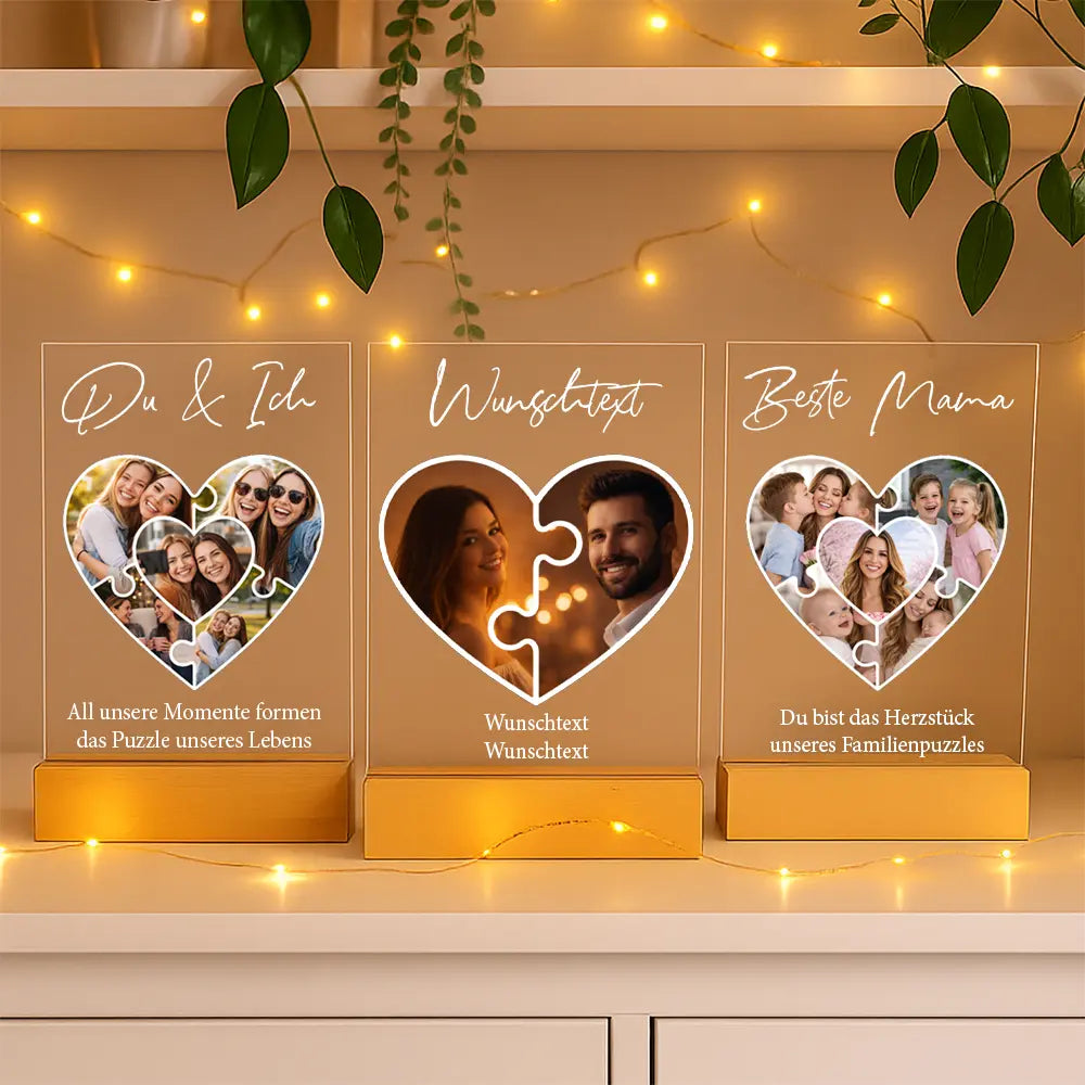 Personalisiertes Bild auf Acrylglas "Das Puzzleteil, dass uns zusammenhält #1"