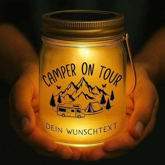 Personalisiertes Solarlaterne "Camping"