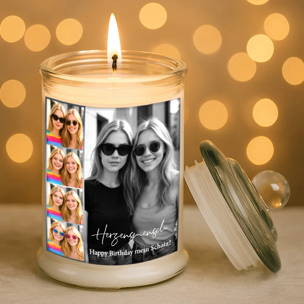 Personalisierte Duftkerze "Fotocollage #8"