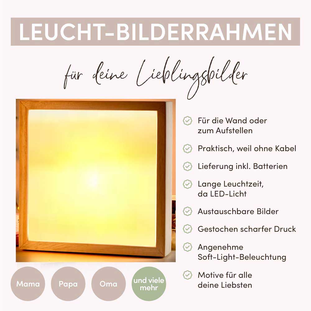 Beleuchteter Bilderrahmen inkl. personalisiertem Bild "Wo alles begann #3" | Deine Stadt - Deine Karte - Deine Liebe
