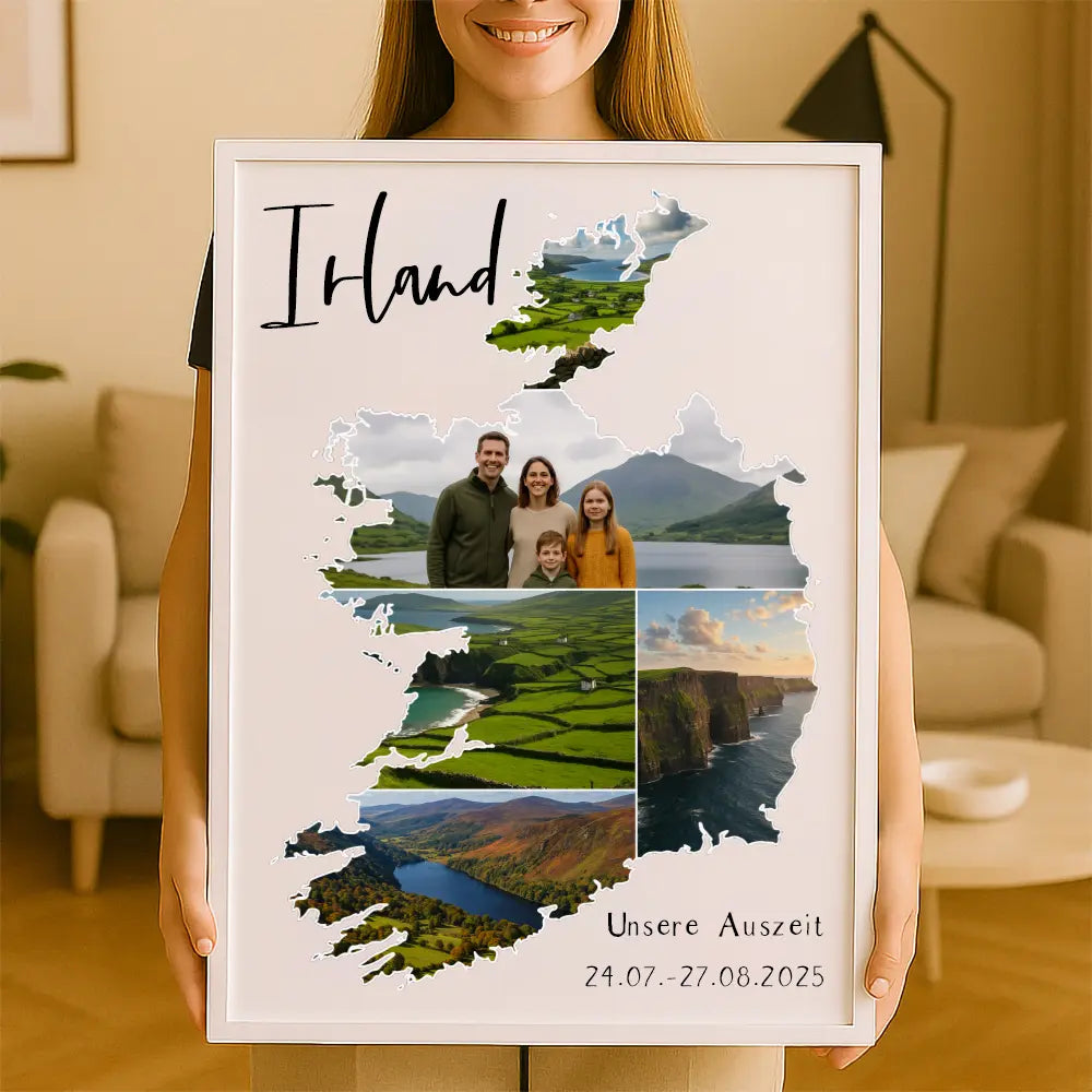 Personalisiertes Wandbild "Unser Urlaub"