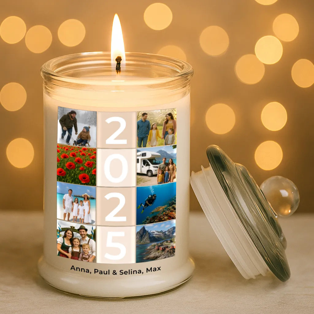 Personalisierte Duftkerze "Fotocollage #4"