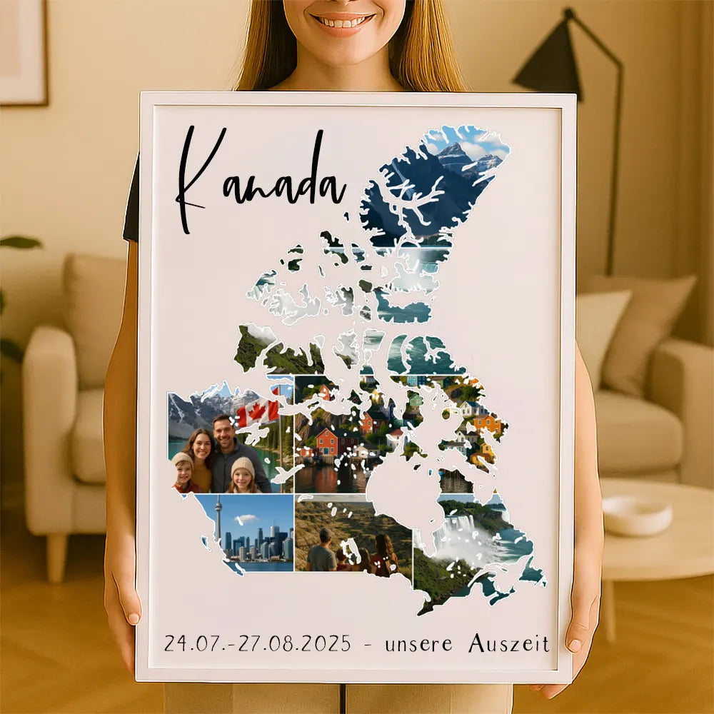 Personalisiertes Wandbild "Unser Urlaub"