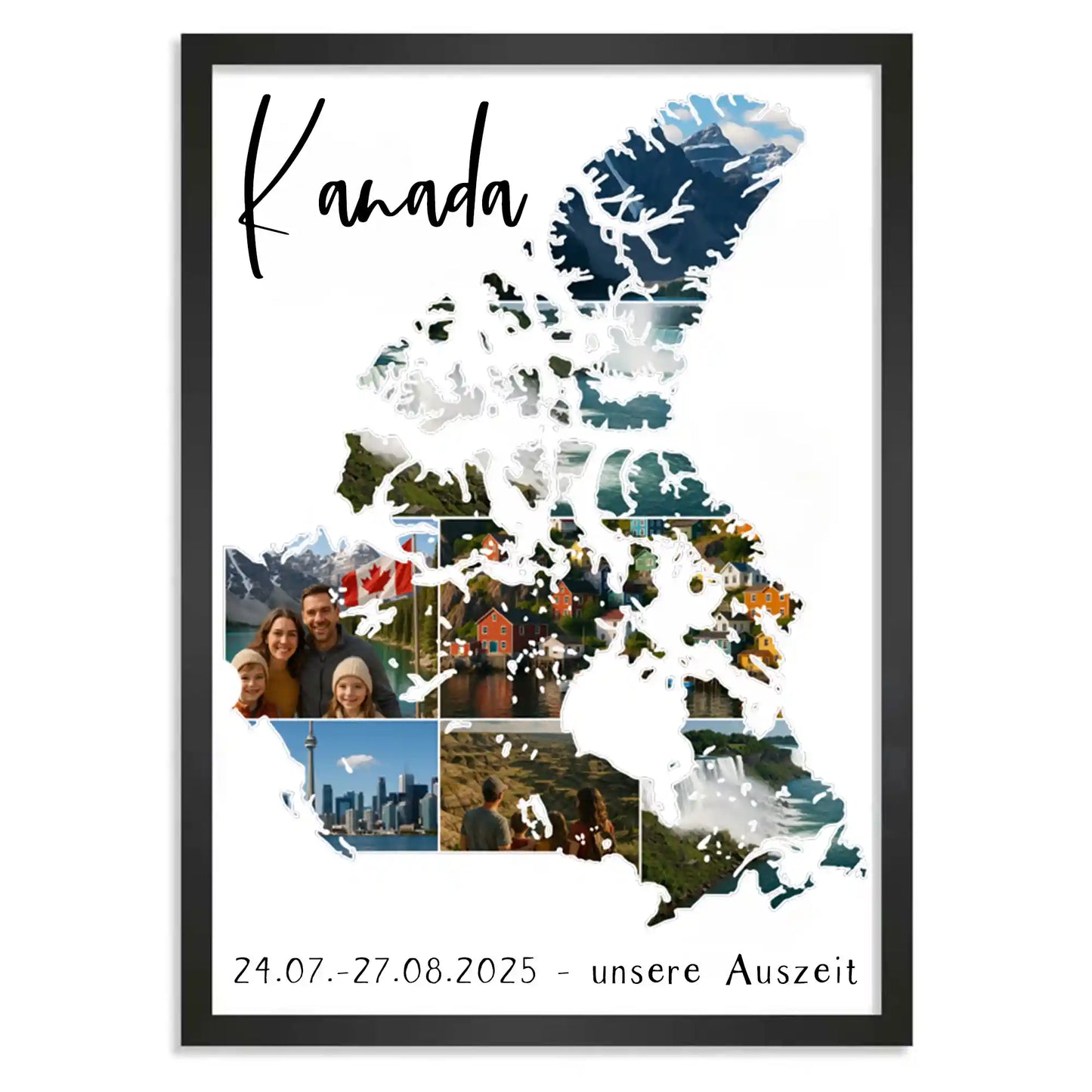 Personalisiertes Poster "Unser Urlaub"