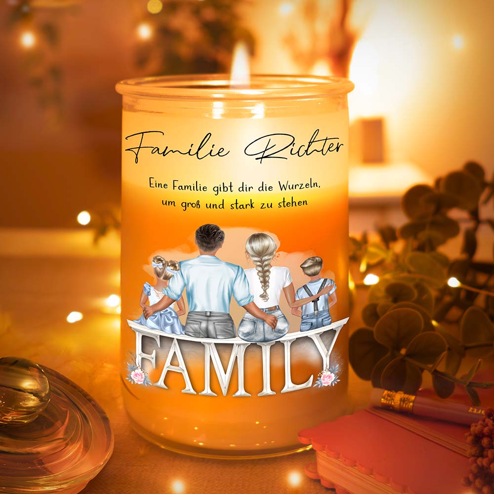 Personalisierte Duftkerze "My Family"