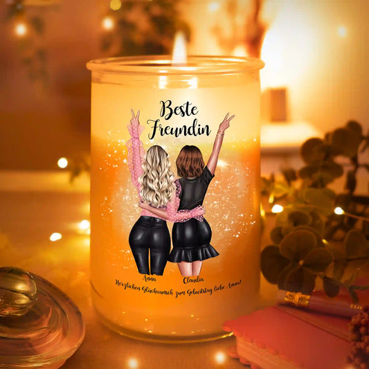 Personalisierte Duftkerze "Beste Freundin #1"