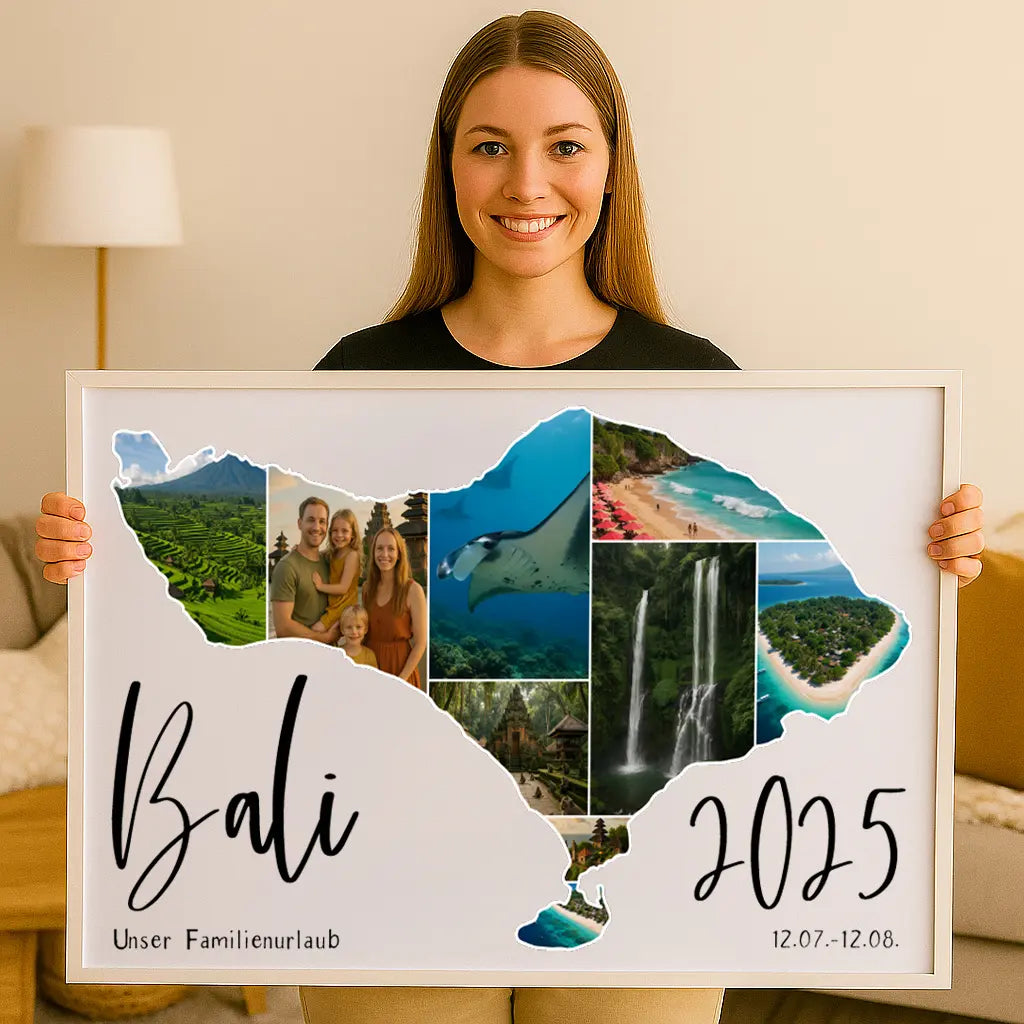 Personalisiertes Wandbild "Unser Urlaub"