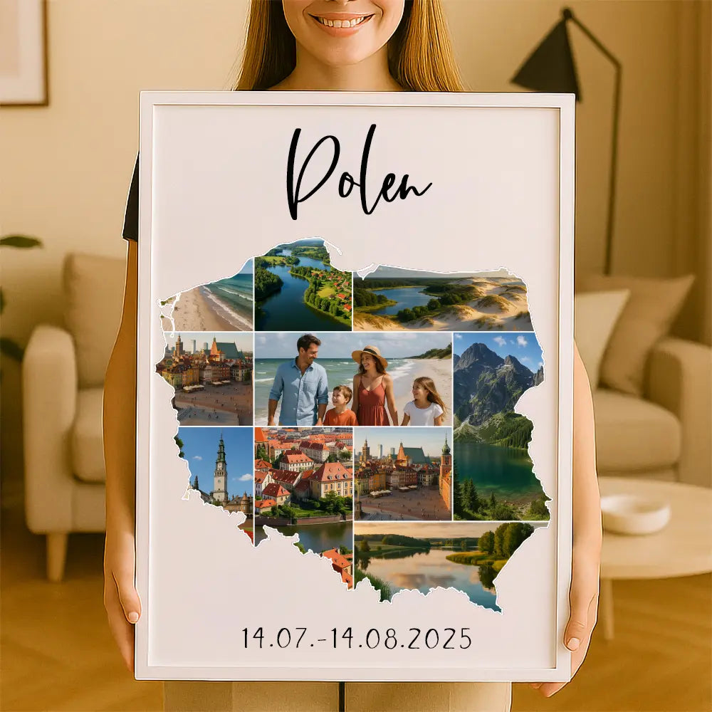 Personalisiertes Wandbild "Unser Urlaub"