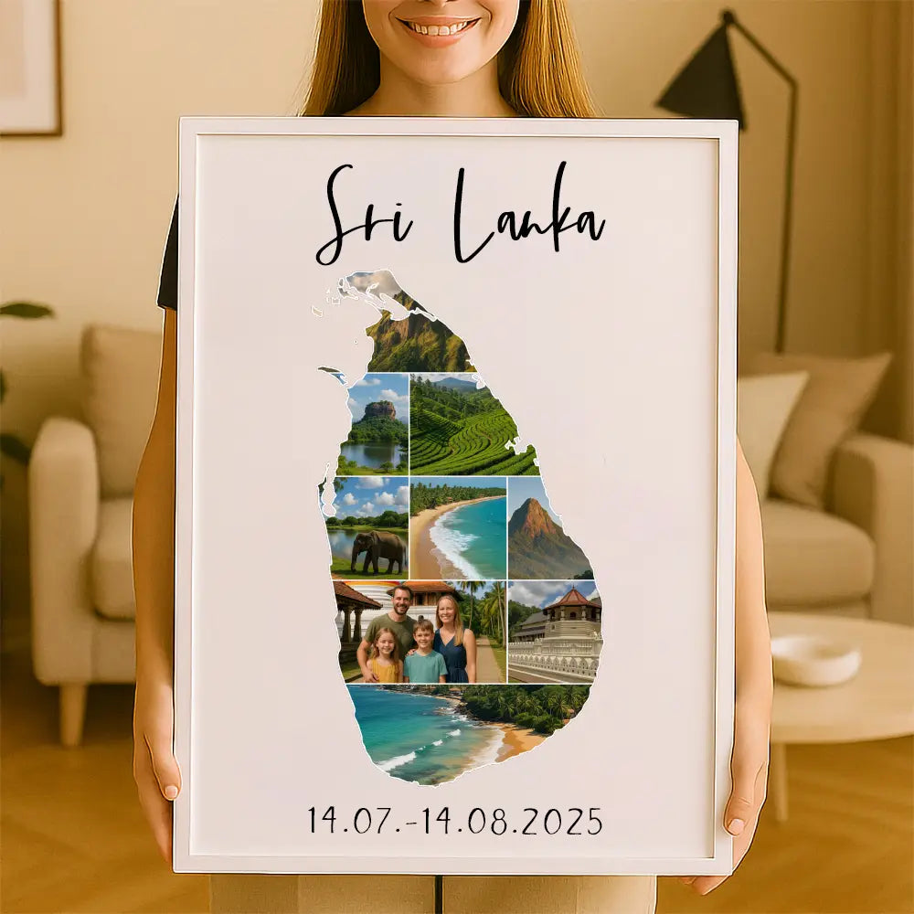 Personalisiertes Wandbild "Unser Urlaub"