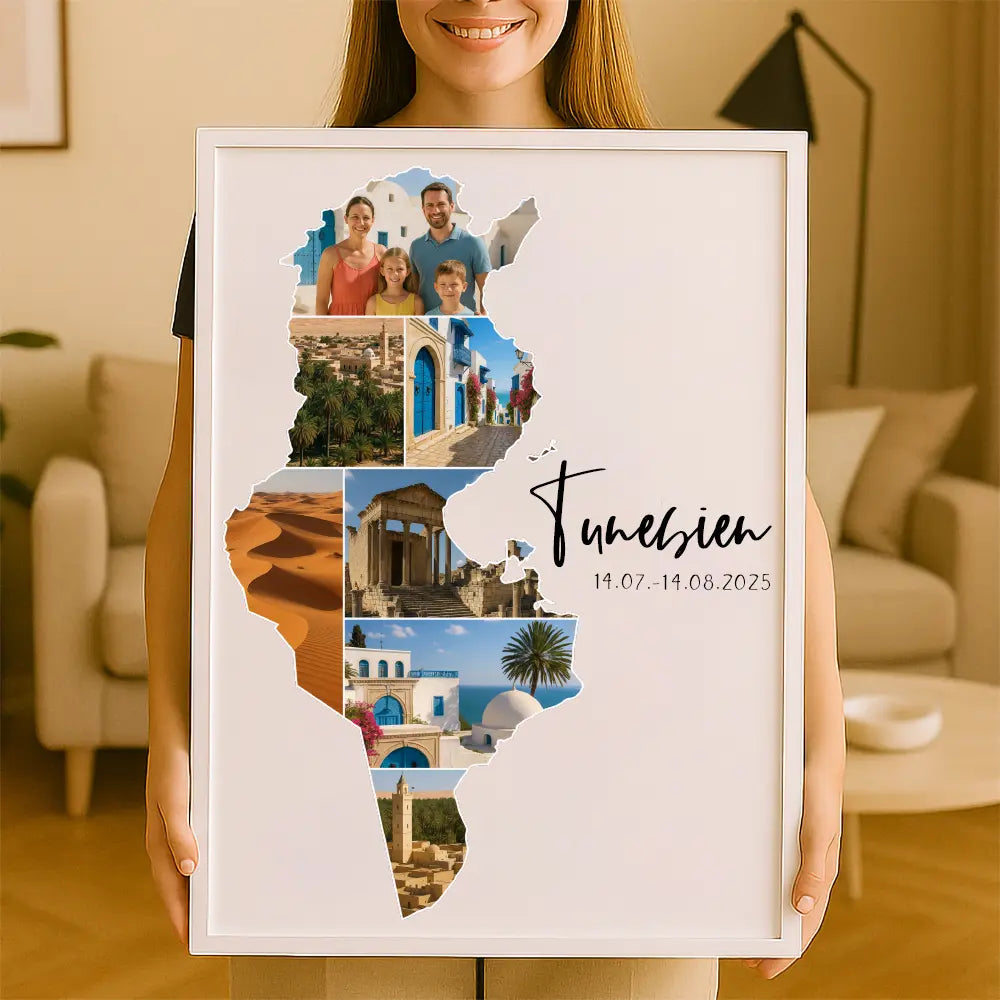 Personalisiertes Wandbild "Unser Urlaub"