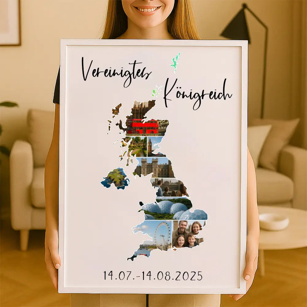Personalisiertes Wandbild "Unser Urlaub"