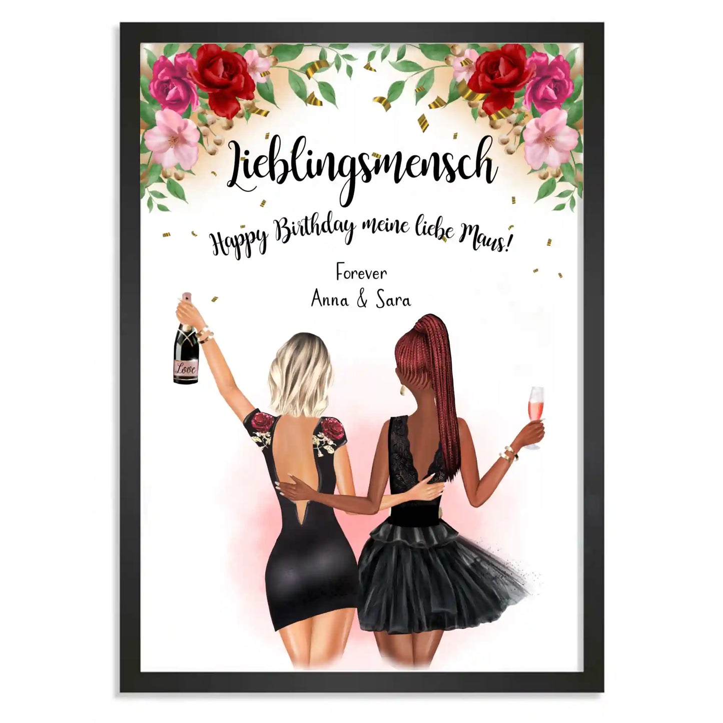 Personalisiertes Poster "Auf uns!"
