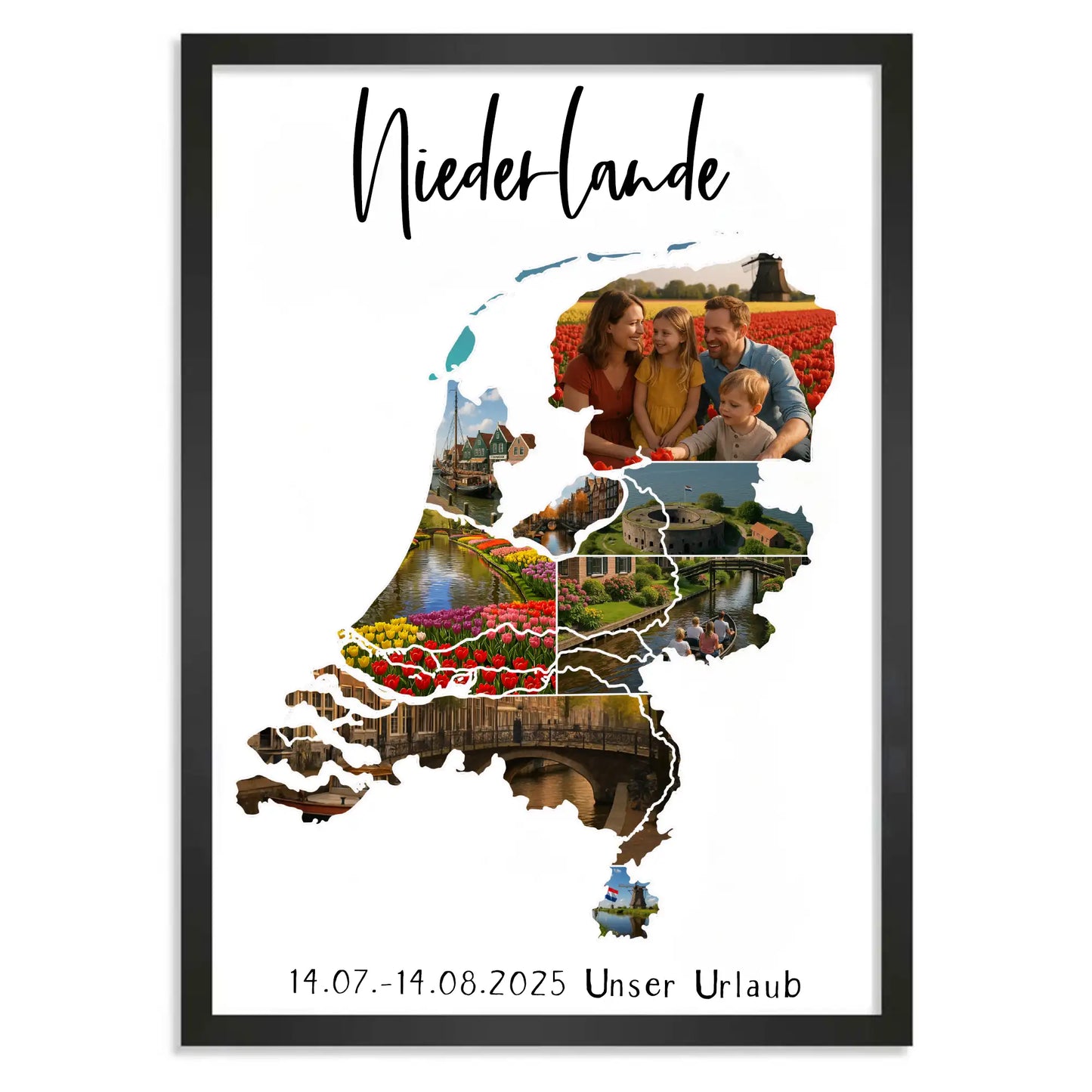 Personalisiertes Poster "Unser Urlaub"