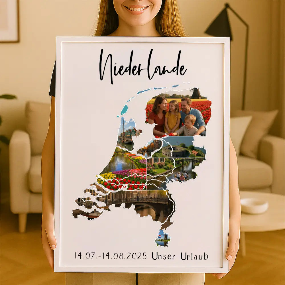Personalisiertes Wandbild "Unser Urlaub"