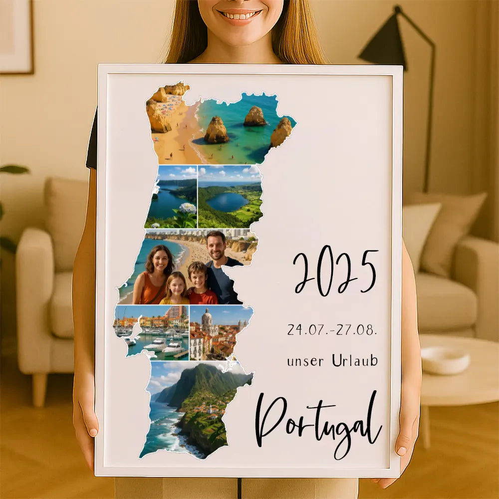 Personalisiertes Wandbild "Unser Urlaub"