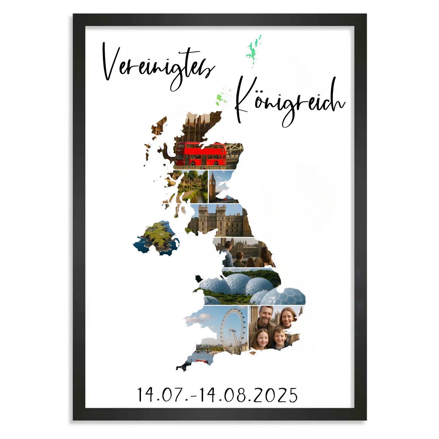 Personalisiertes Poster "Unser Urlaub"