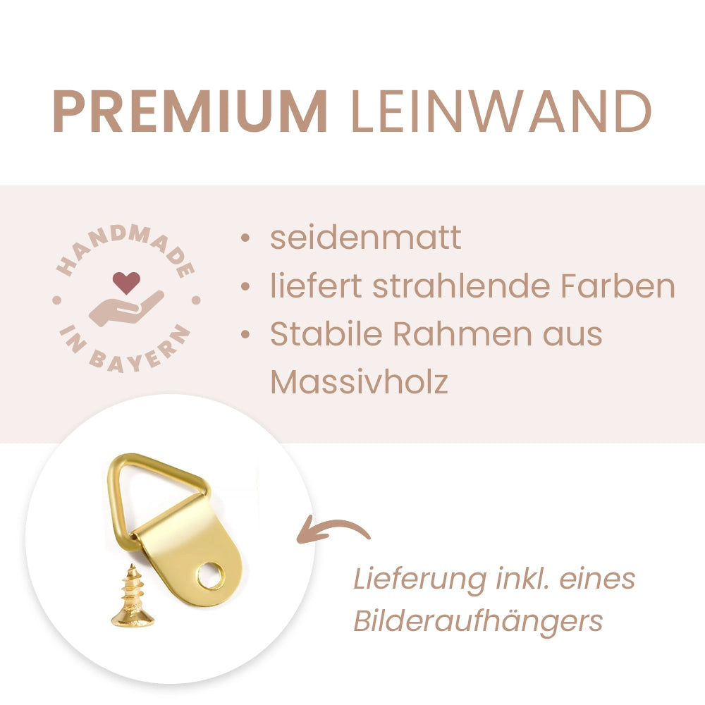 Personalisierte Leinwand "Blümchen"