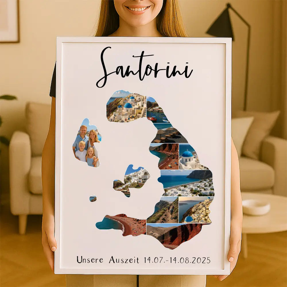Personalisiertes Wandbild "Unser Urlaub"