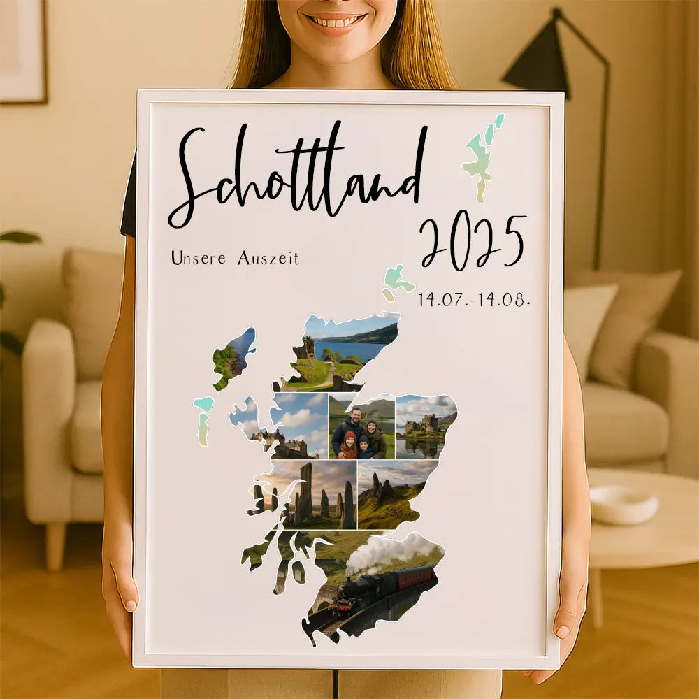 Personalisiertes Wandbild "Unser Urlaub"