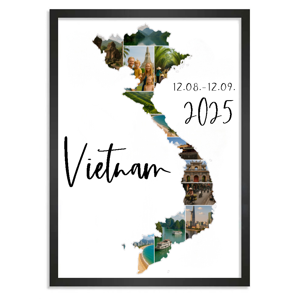 Personalisiertes Poster "Unser Urlaub"