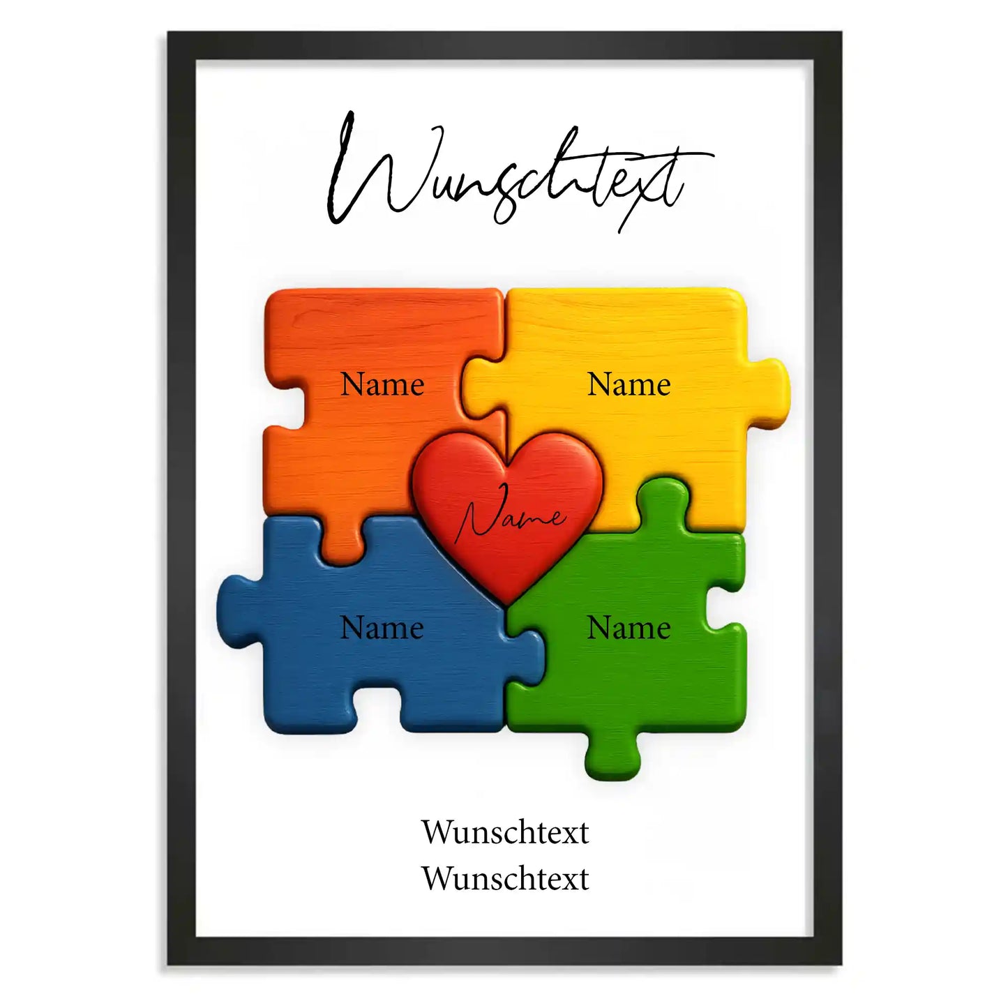Personalisiertes Poster "Das Puzzleteil, dass uns zusammenhält #2"