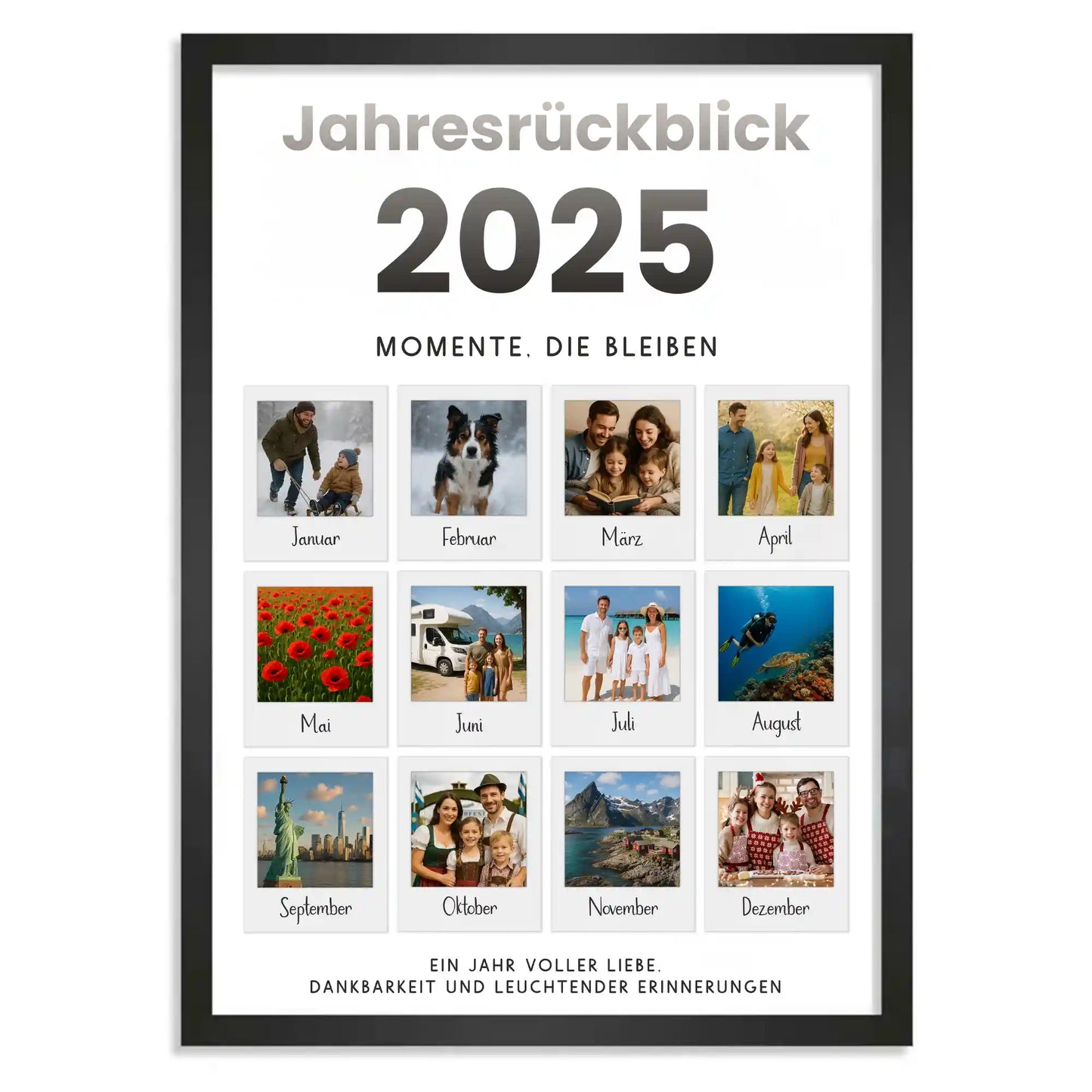 Personalisiertes Poster "Jahresrückblick"