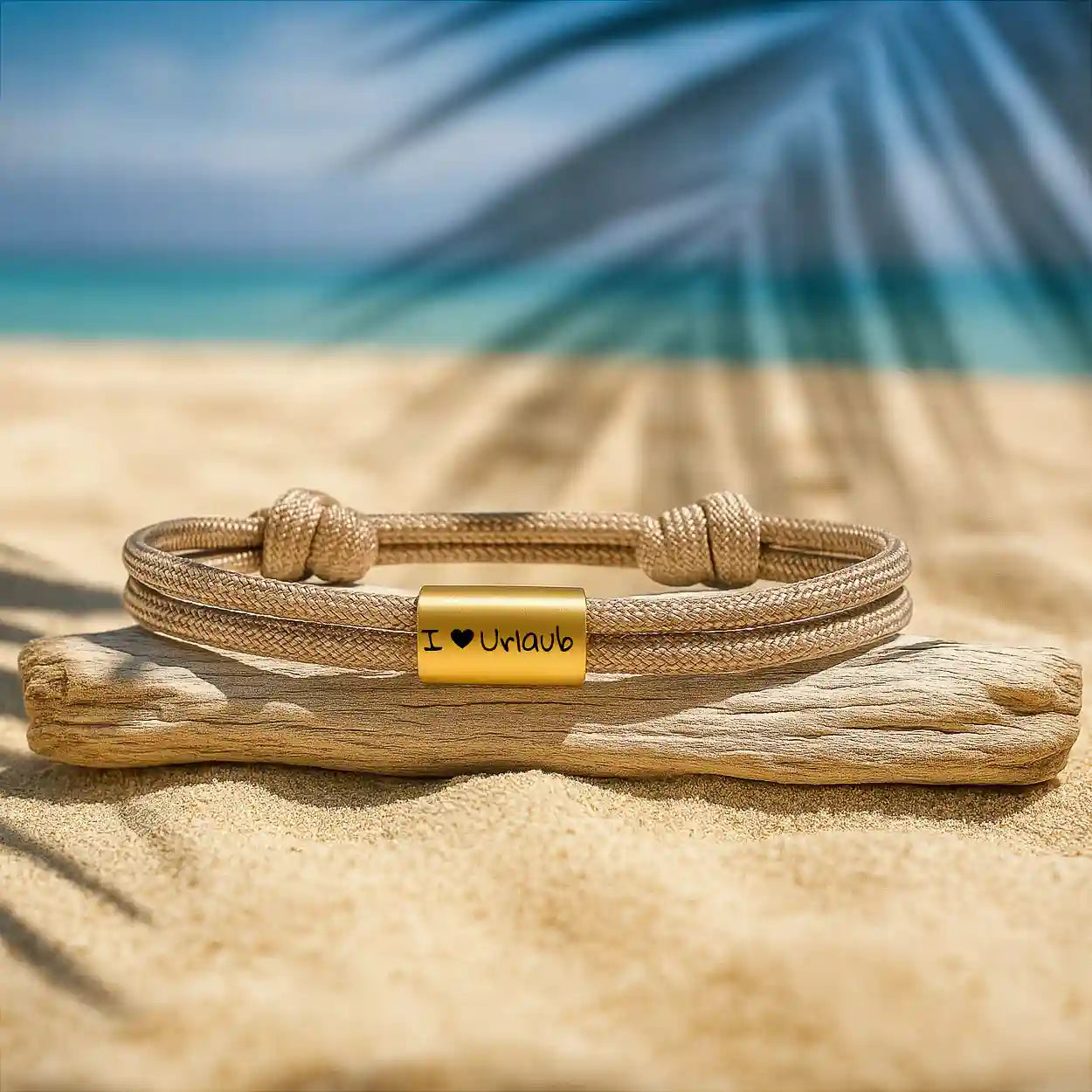 Für Herren & Damen: Segeltau Armband #1 mit Wunschgravur