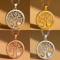 Lebensbaum Gravur-Halskette "Liebe"